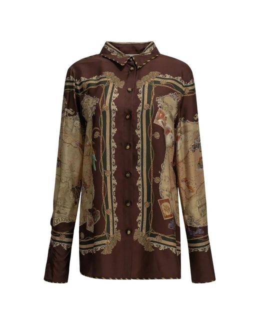 Zimmermann Brown Valiant Twill Shirt
