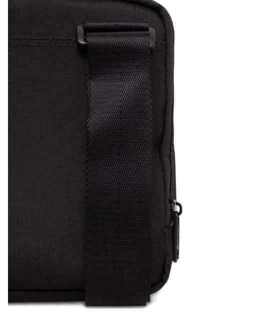 DIESEL Black Logo-Tag Shoulder Bag for men