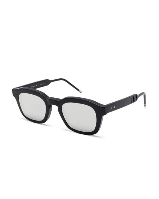 Thom Browne Black Square-Frame Sunglasses