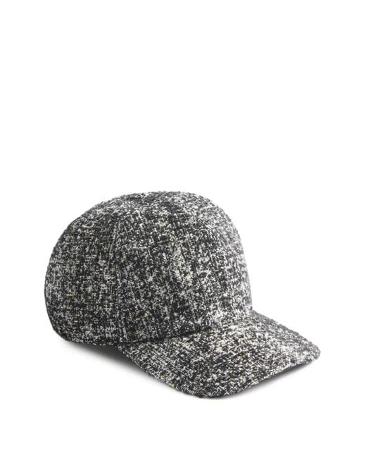 LaDoubleJ Gray Tweed Baseball Cap