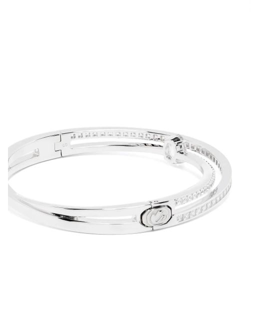 Swarovski White Hyperbola Bangle Bracelet