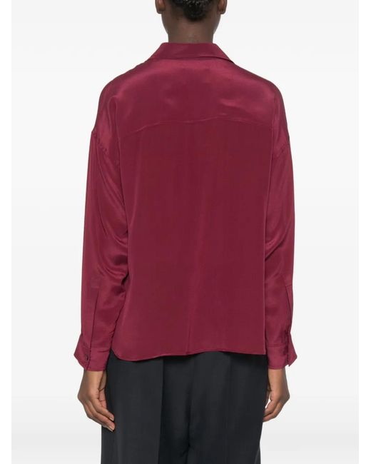 Momoní Red Chest-Pocket Button-Down Shirt