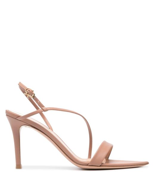 Gianvito Rossi Pink 90mm Leather Sandals