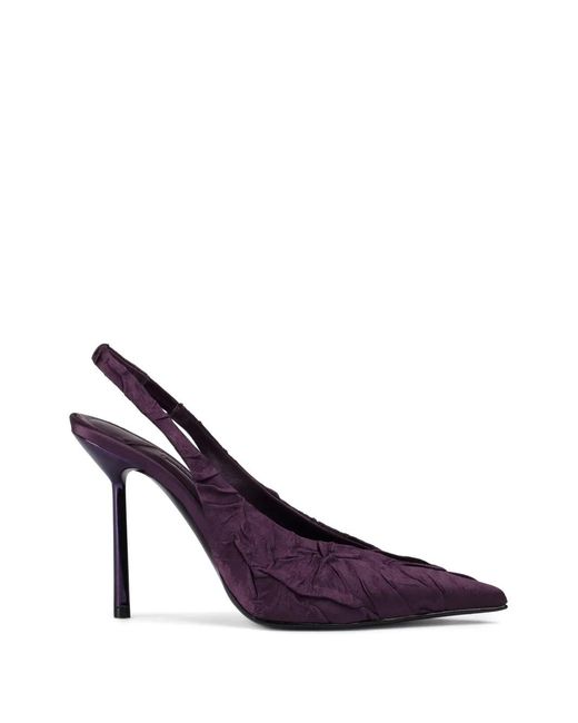 Le Silla Purple Clivage Slingback Pumps