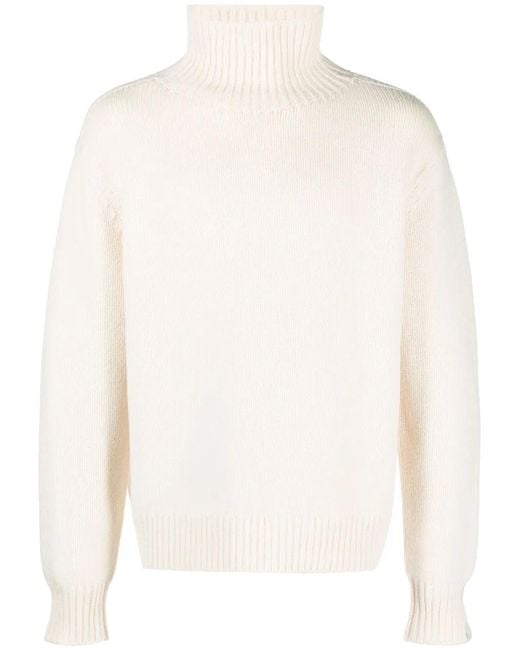 Rag & Bone White Baron High-Neck Wool Jumper for men