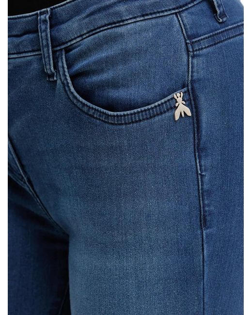 Patrizia Pepe Blue Jean Skinny À Logo Imprimé