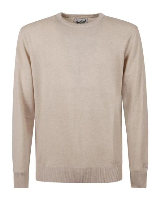 Mc2 Saint Barth Natural Crew-Neck Regent Sweater for men