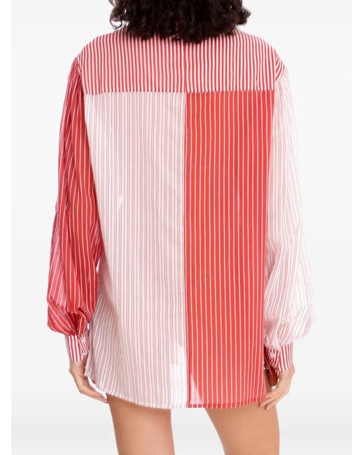 Amir Slama Gestreept Blouse in het Pink