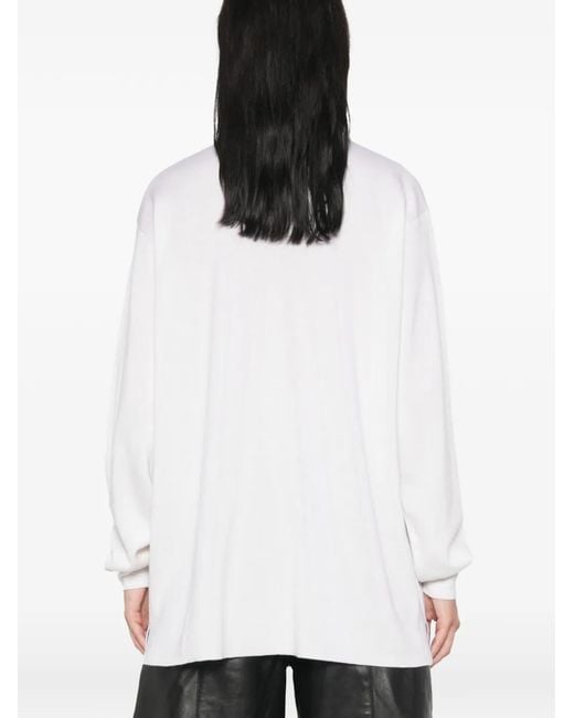 Loewe White Polo Sweater