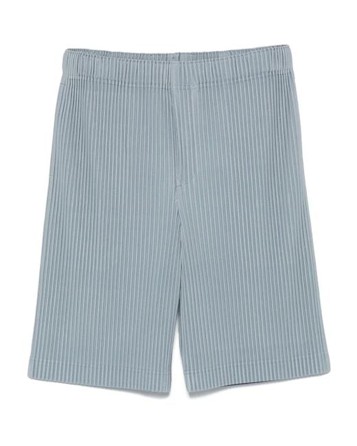 メンズ Homme Plissé Issey Miyake Color Pleats ショートパンツ Blue