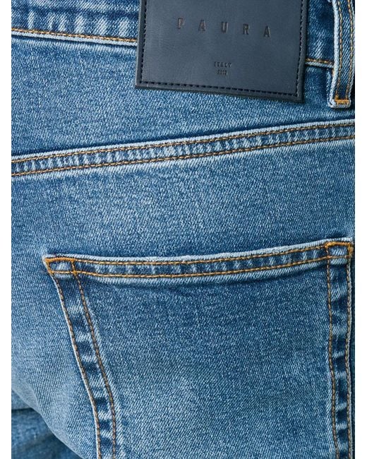 Paura Blue Slim Jeans for men
