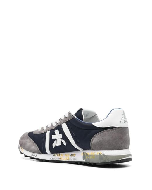 Premiata White Flat Shoes for men