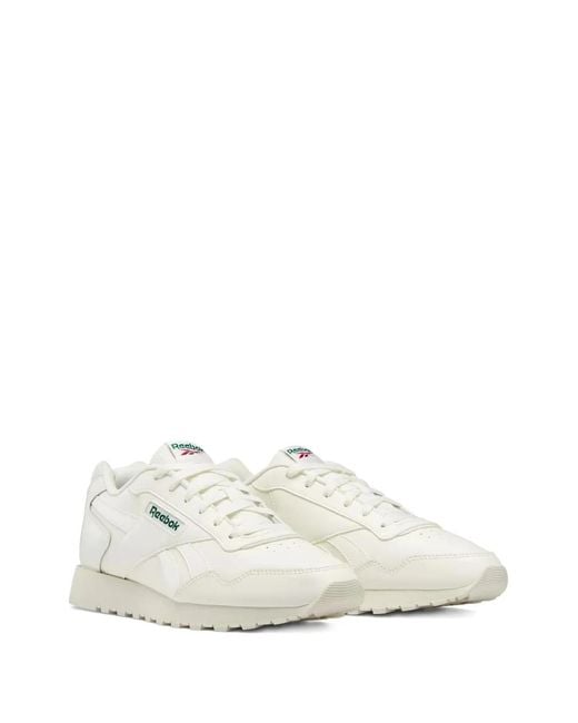 Reebok White Glide "Chalk/Dark" Sneakers