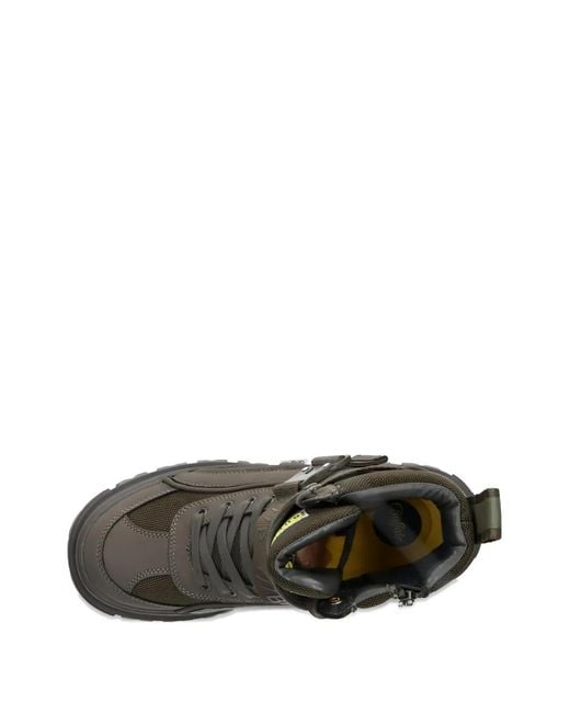 Buffalo Brown Aspha Com1 Buckled Combat Boots