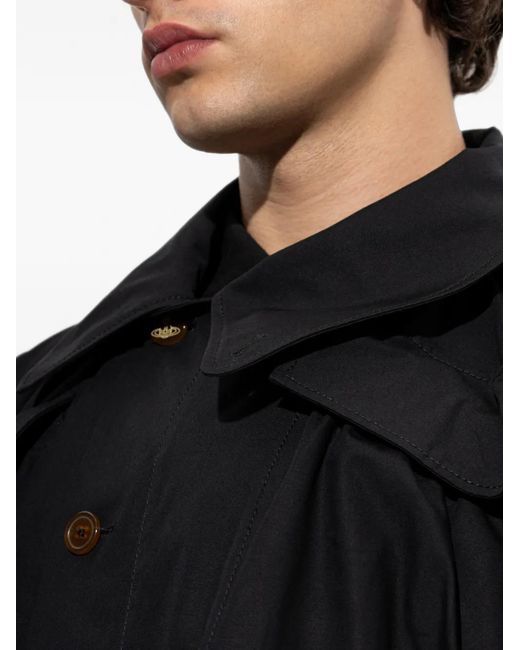 Vivienne Westwood Black Asymmetric Button-Up Jacket for men