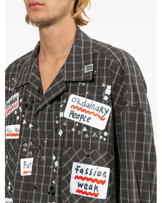 Maison Mihara Yasuhiro Black All-Over Graphic Print Shirt for men
