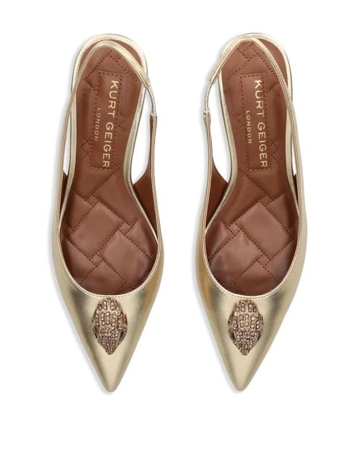 Kurt Geiger Belgravia スリングバック パンプス Metallic