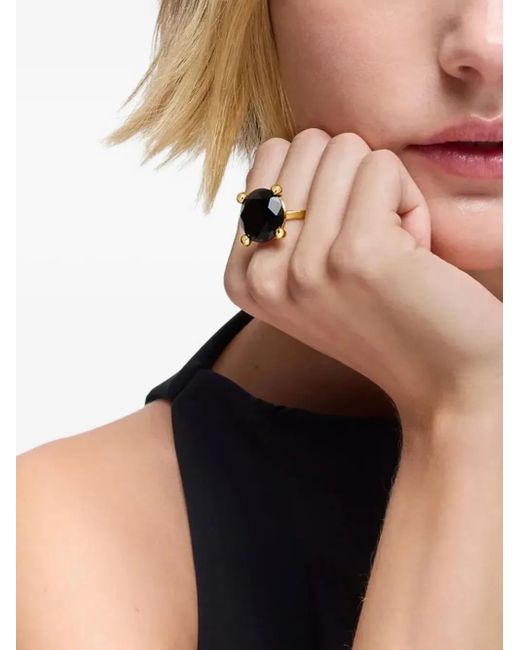 Tous オニキス リング Black
