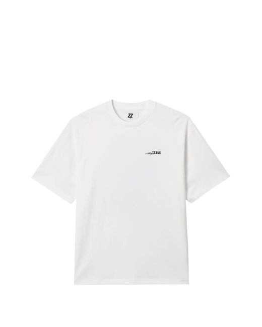 Izzue White Printed T-Shirt for men
