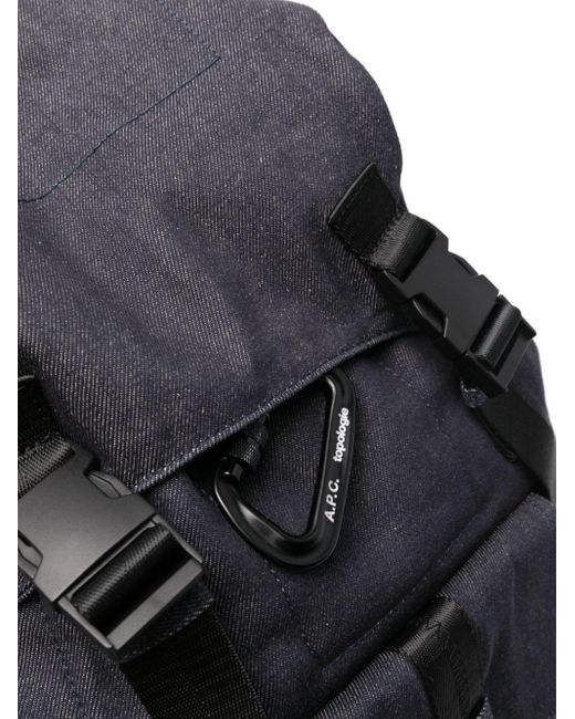 A.P.C. Topologie Backpack in Black Lyst UK