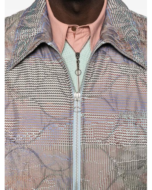 OAMC Gray Quilted Jacket for men