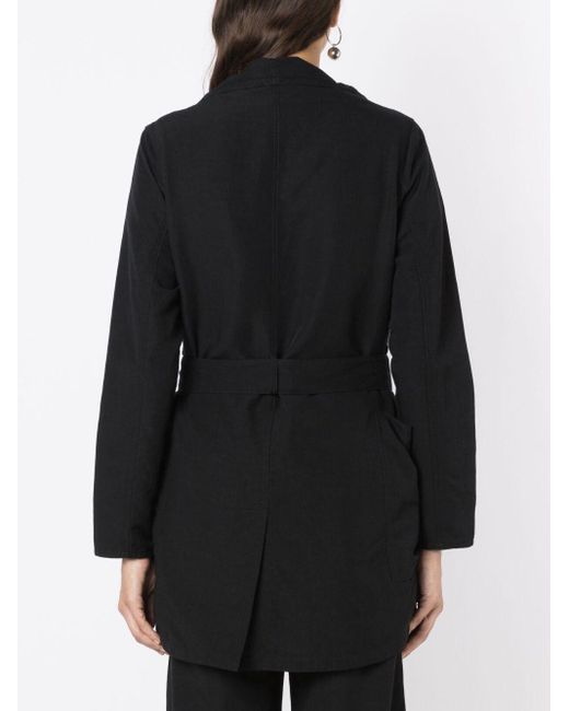 Manteau noué à revers amples UMA | Raquel Davidowicz en coloris Black