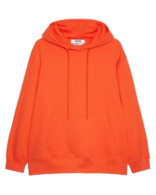 Sudadera con capucha y logo MSGM de color Orange