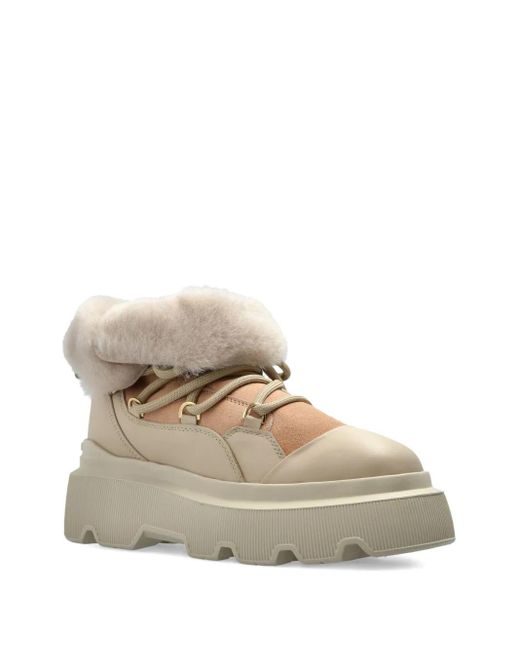 Inuikii Natural Endurance Trekking Shearling-Trimmed Platform Boots