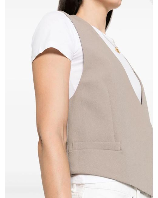 AMI Multicolor Open-Front Waistcoat