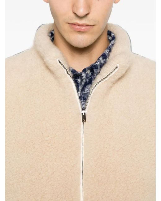 God's True Cashmere Natural Ribbed-Hem Jacket for men