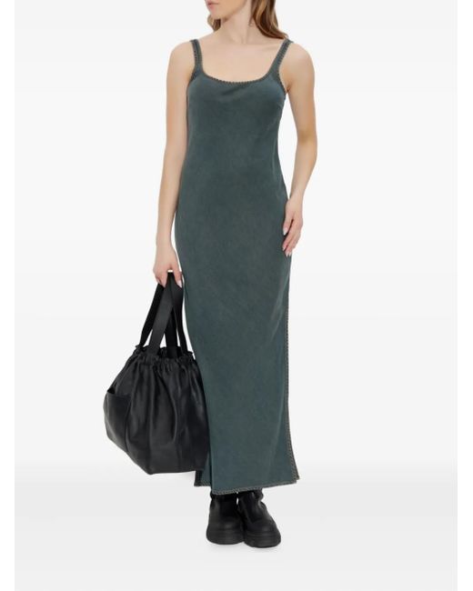 Samsøe & Samsøe Green Sasunna Side-Split Midi Dress