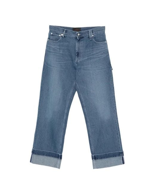 Simone Rocha Blue Cuffed Jeans for men