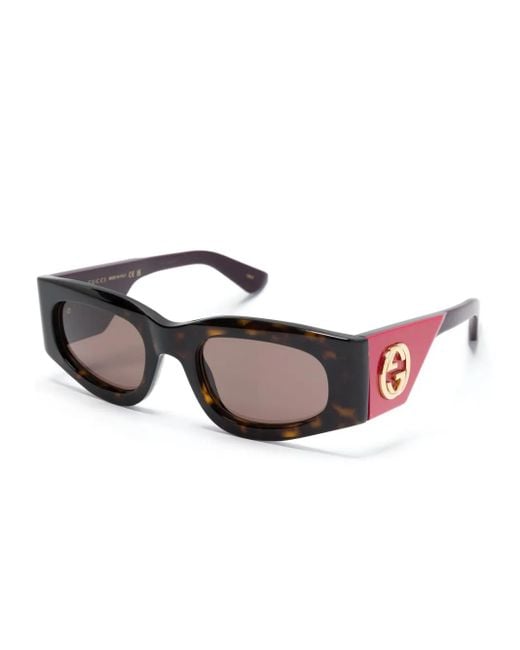 Gucci Purple Interlocking G Sunglasses
