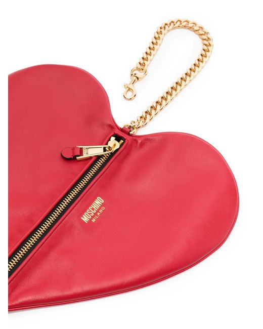 Moschino Pink Asymmetric Shoulder Bag