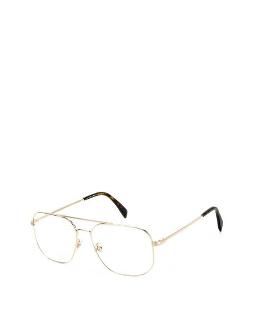 David Beckham White Square-Frame Glasses for men