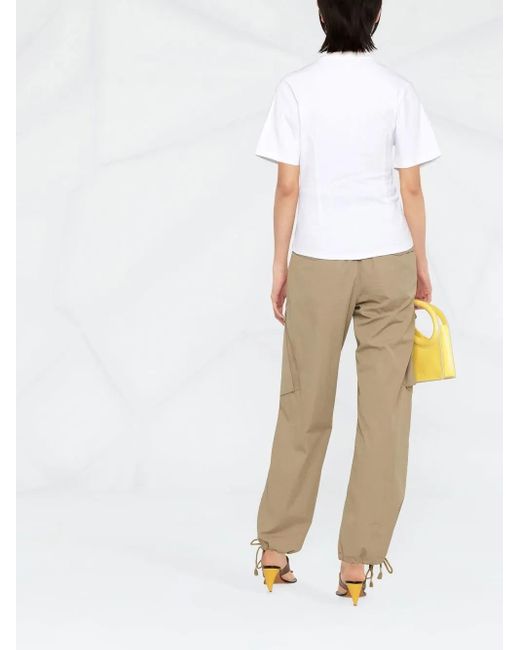 Isabel Marant White Zazie Panelled T-shirt
