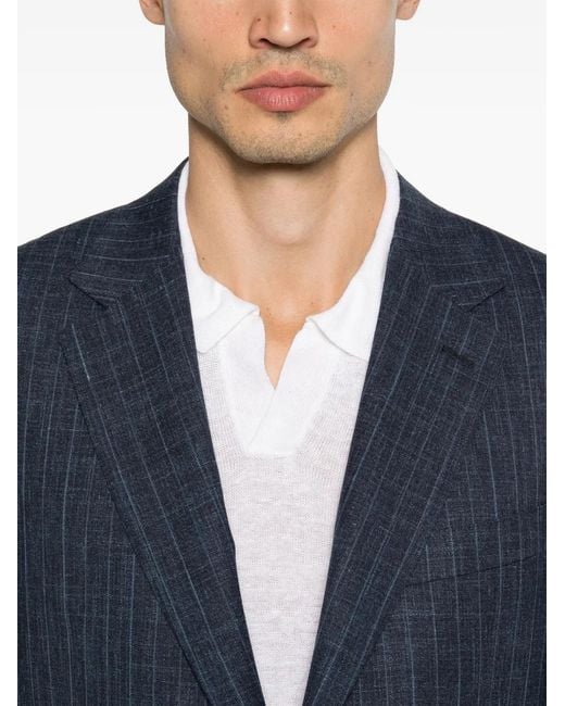 Canali Blue Pinstripe Two-Piece Suit for men