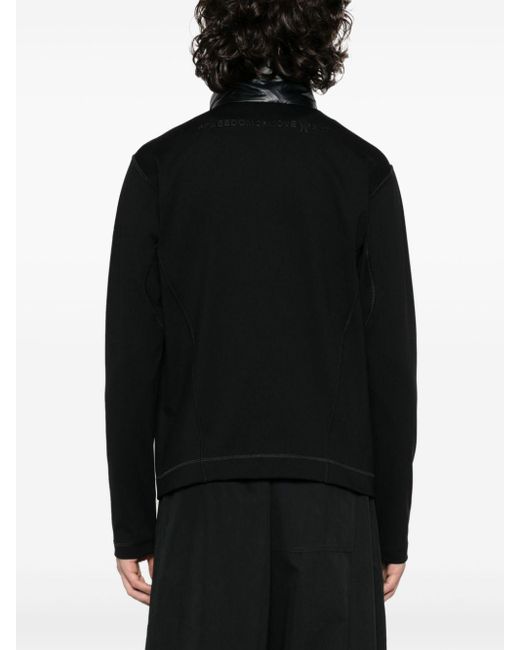 3 MONCLER GRENOBLE Black Quilted Zip-Up Jacket for men