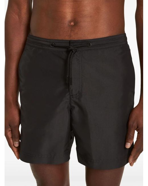 Orlebar Brown Black Recycled Polyester Drawcord Swim Shorts for men