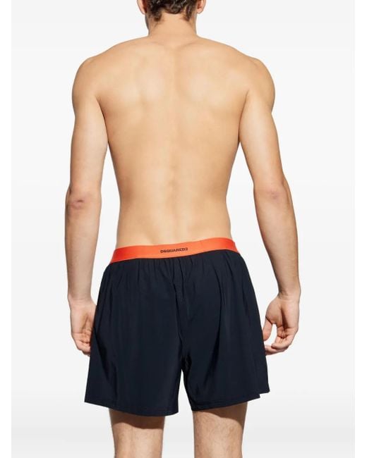 DSquared² Blue Icon-Band Boxers for men