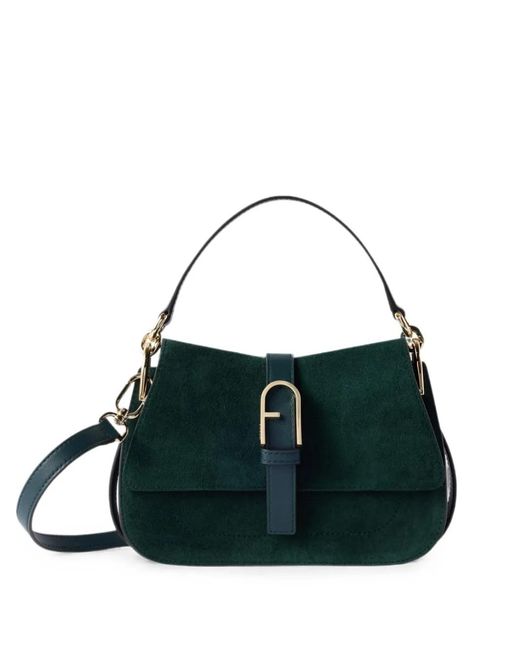 Furla Green Mini Top-Handle Tote Bag