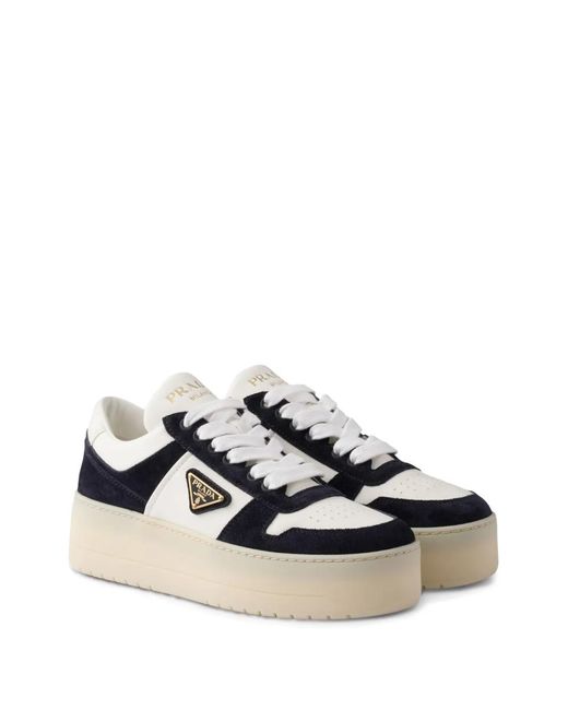 Prada Black Downtown Platform Sneakers