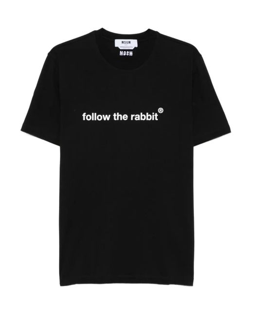 メンズ MSGM グラフィック Tシャツ Black