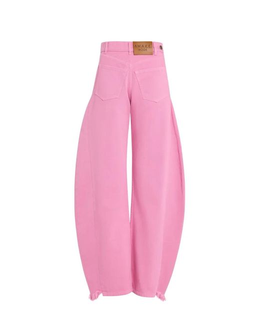 A.W.A.K.E. MODE Pink Mirror Jeans