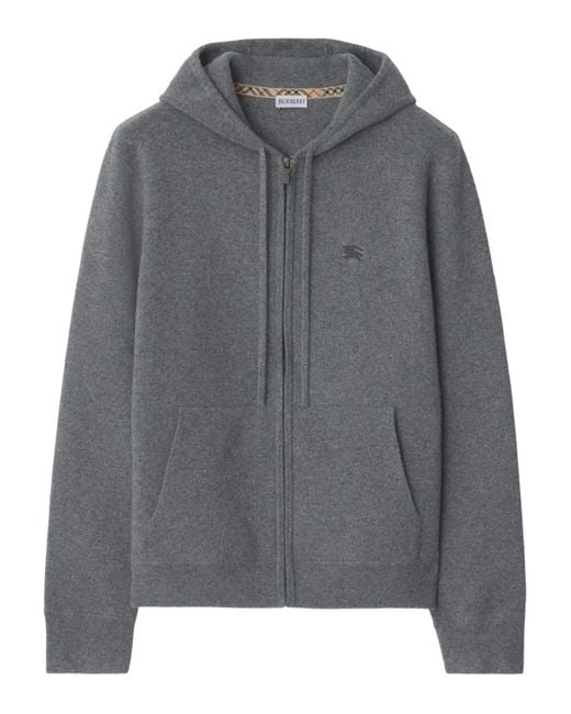 Sudadera Con Capucha Burberry de hombre de color Gray