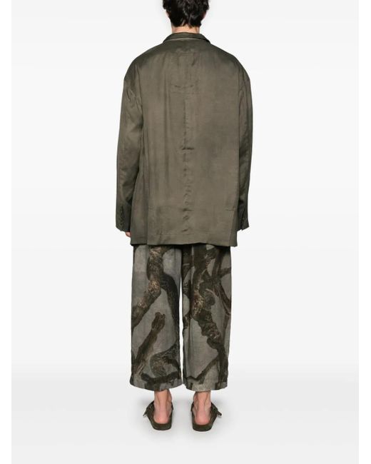 Ziggy Chen Gray Double-Breasted Blazer for men