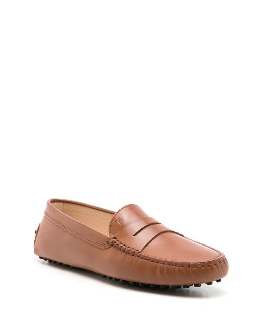 Tod's Brown Flat Shoes