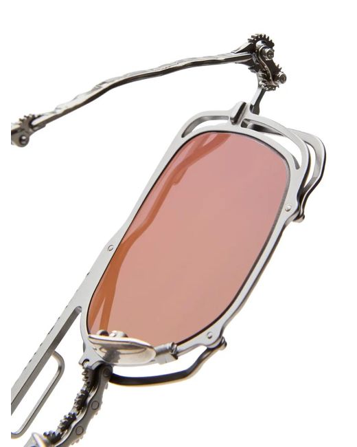 Kuboraum Gray Geometric-Frame Sunglasses