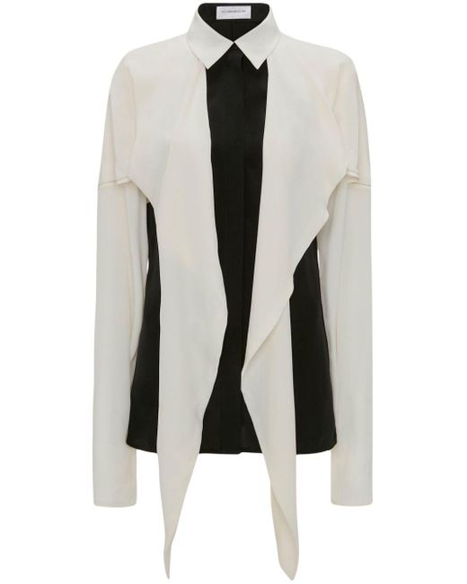 Blusa con detalle de lazo Victoria Beckham de color White