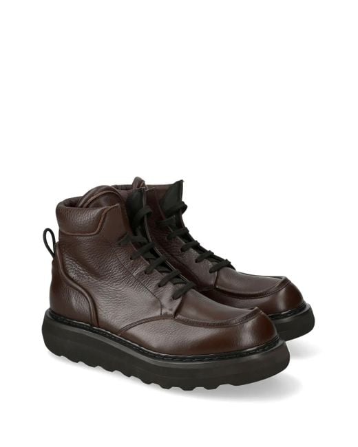 Premiata Schnürstiefel Aus Leder in Brown für Herren